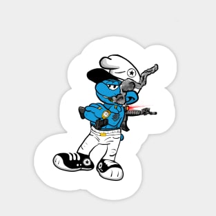 gangster smurf Sticker